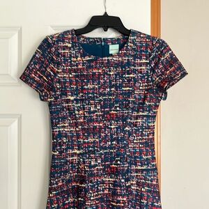 Tracy Reese mini dress in abstract multicolor pattern size 0